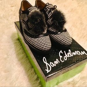 Sam Edelman Houndstooth Oxfords